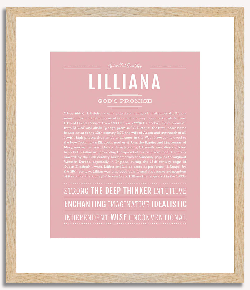 Lilliana | Name Art Print