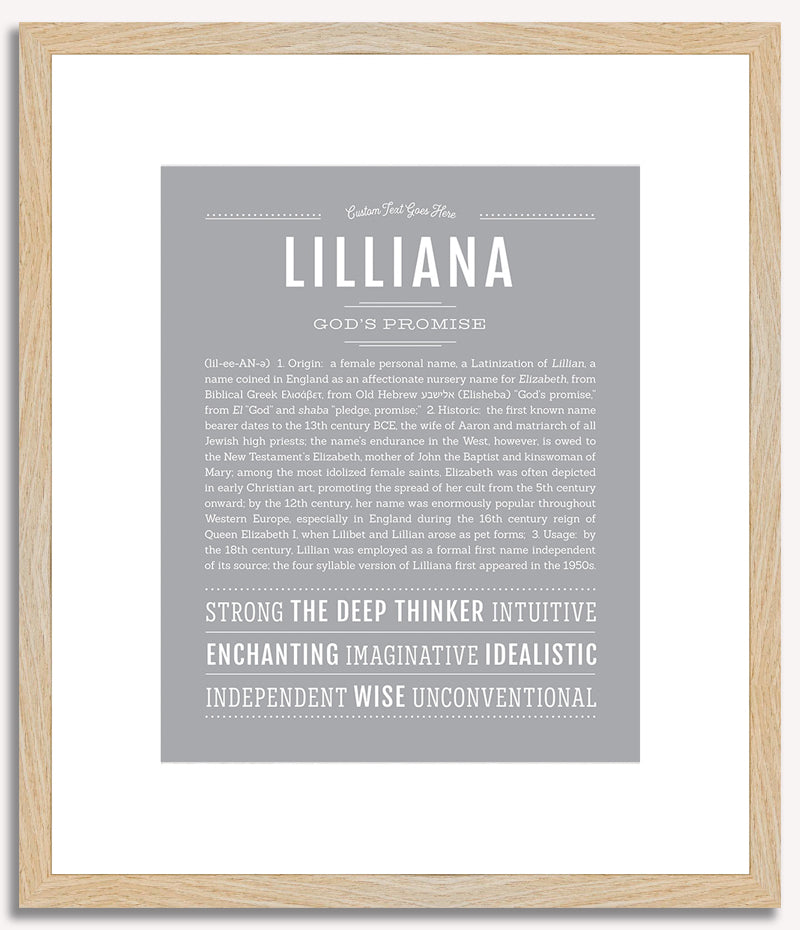 Lilliana | Name Art Print