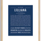 Lilliana | Name Art Print