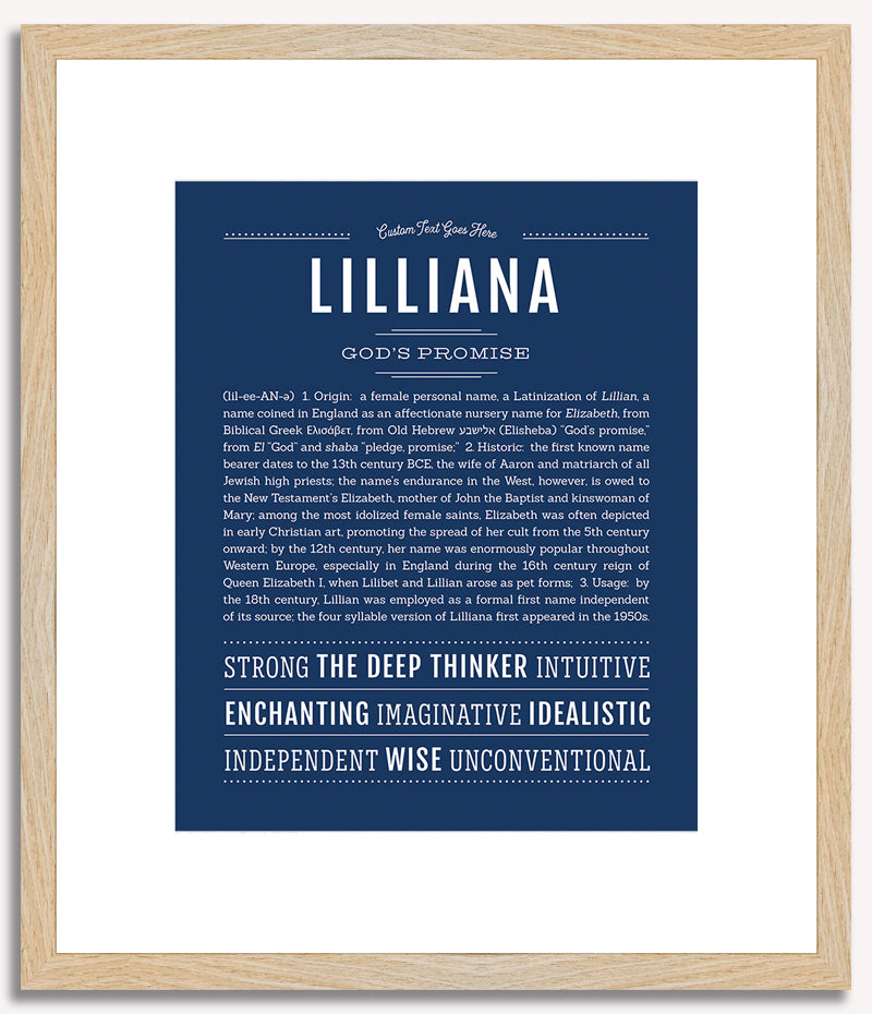 Lilliana | Name Art Print