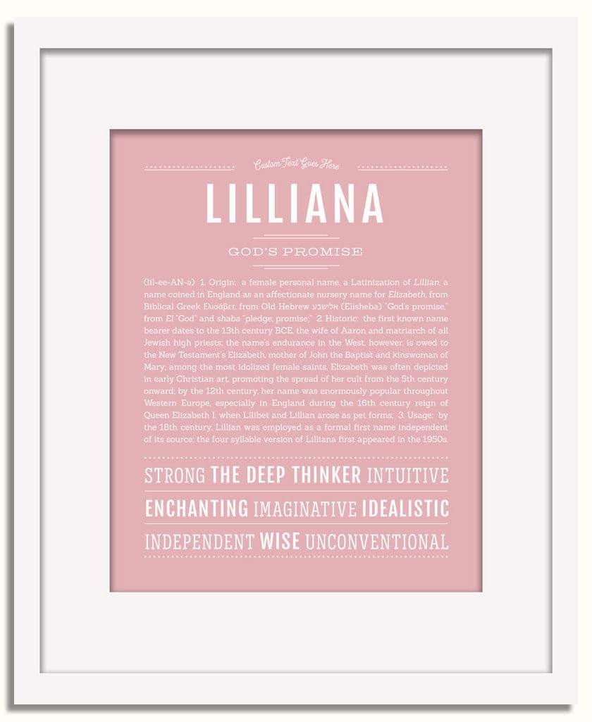 Frame Options | Dusty Rose | White Frame, Matted