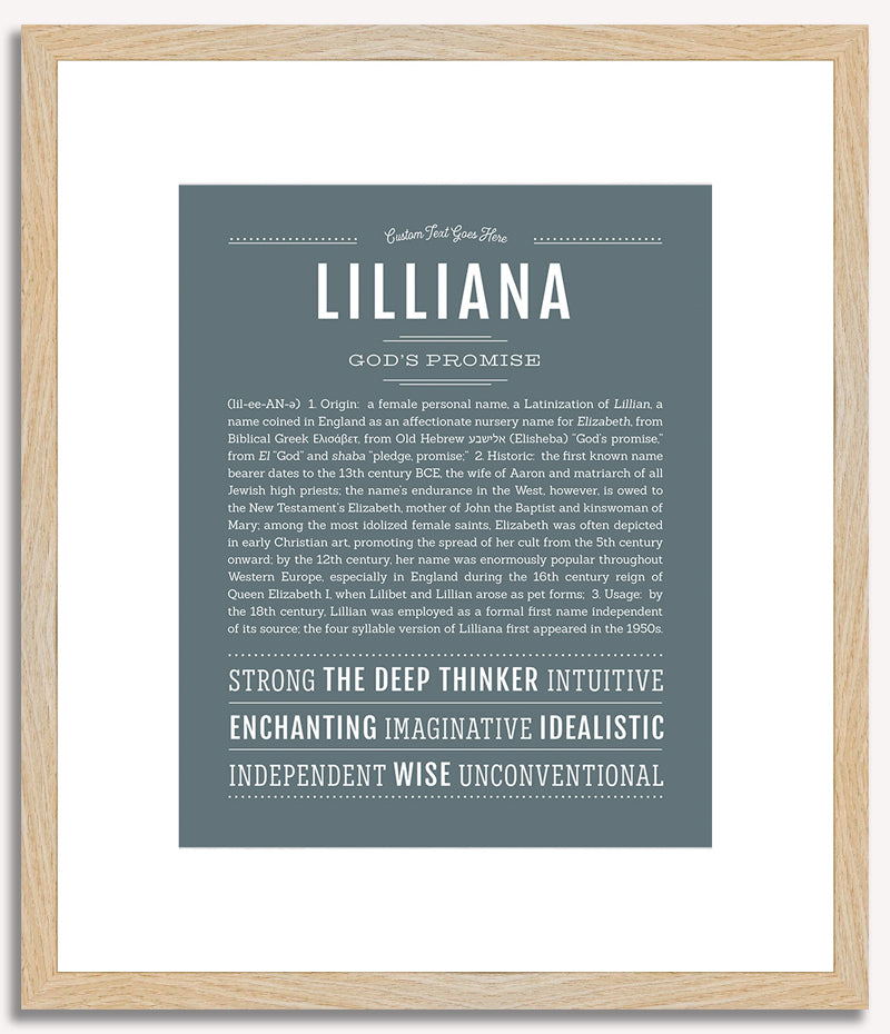 Lilliana | Name Art Print