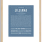 Lilliana | Name Art Print