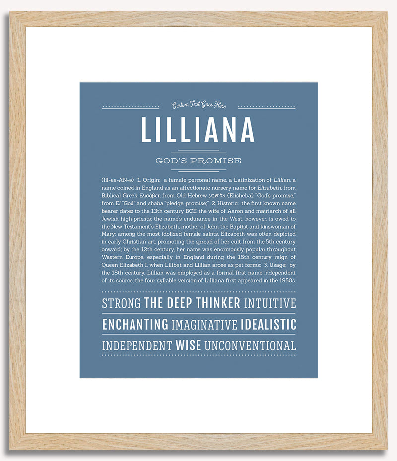 Lilliana | Name Art Print