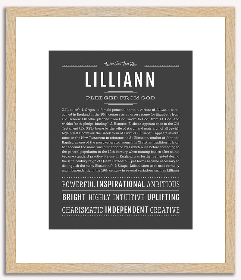 Lilliann | Name Art Print