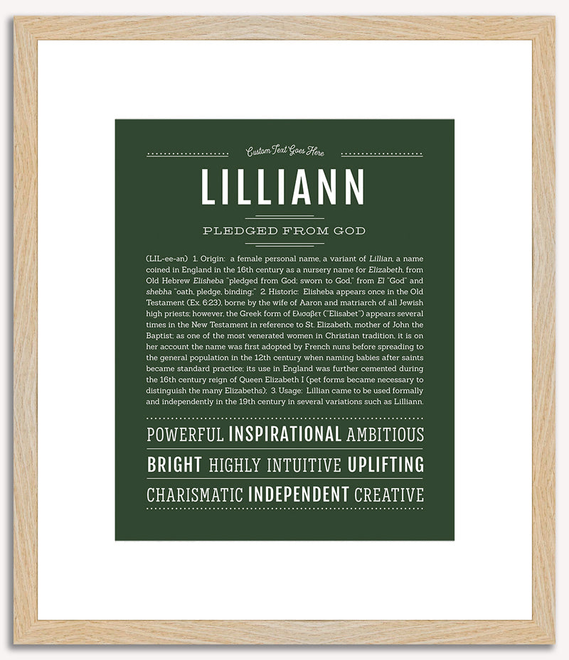 Lilliann | Name Art Print