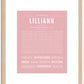 Lilliann | Name Art Print