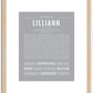 Lilliann | Name Art Print