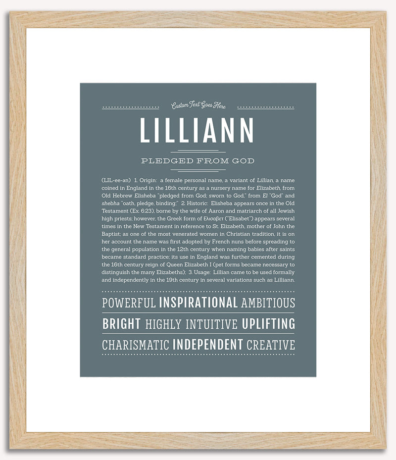 Lilliann | Name Art Print