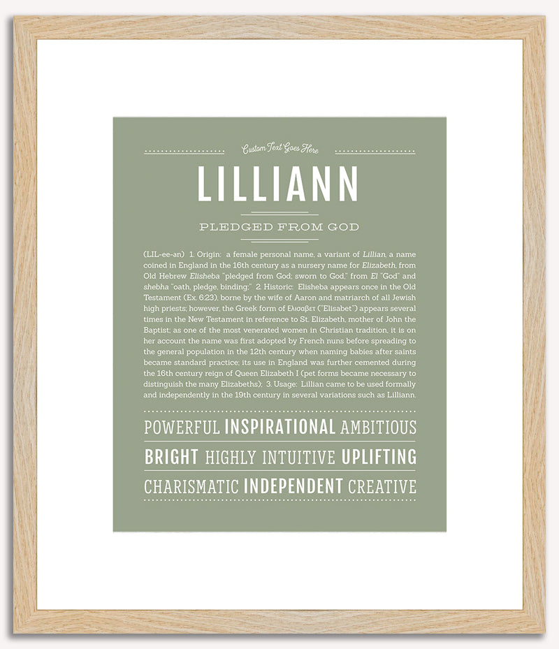 Lilliann | Name Art Print