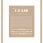 Lilliann | Name Art Print