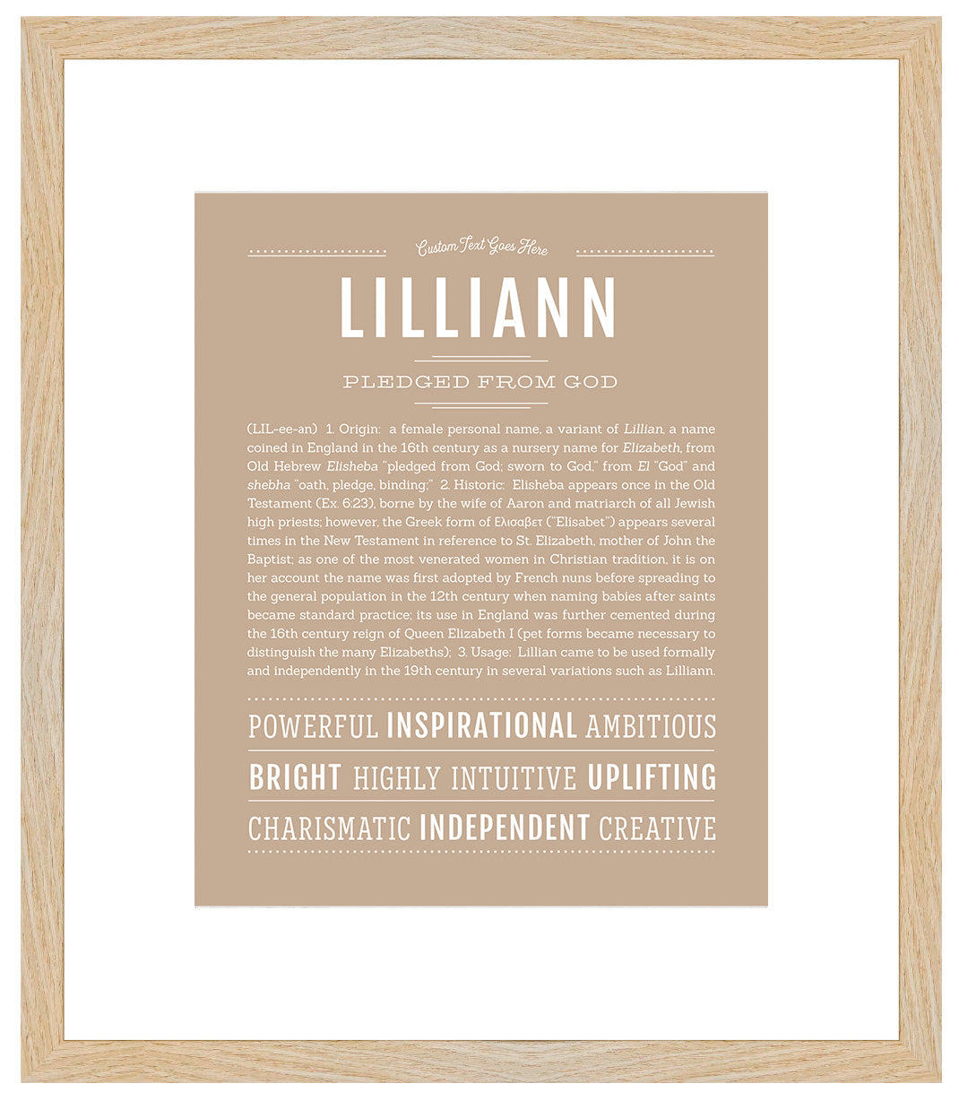 Lilliann | Name Art Print