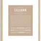 Lilliann | Name Art Print