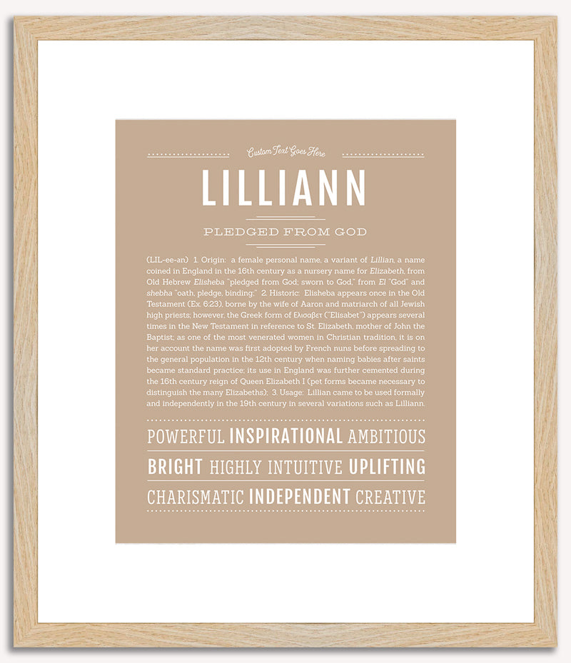 Lilliann | Name Art Print