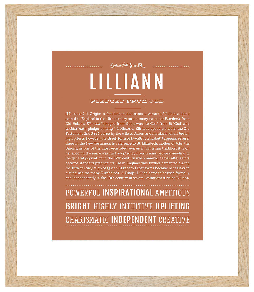 Lilliann | Name Art Print