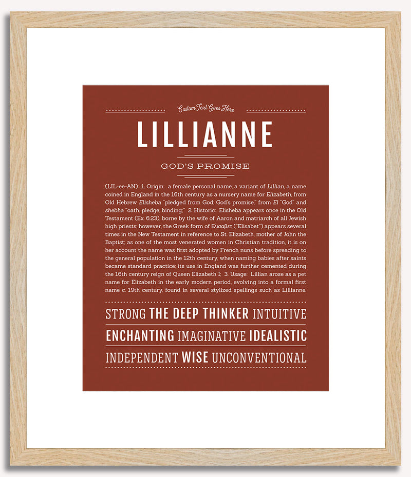 Lillianne | Name Art Print