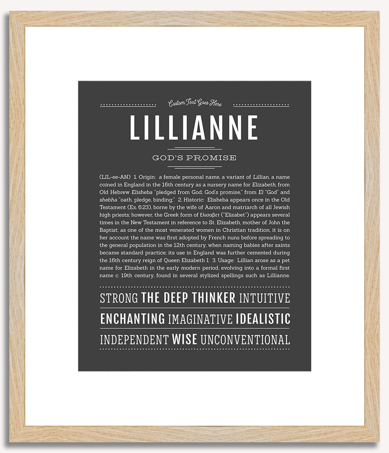 Lillianne | Name Art Print