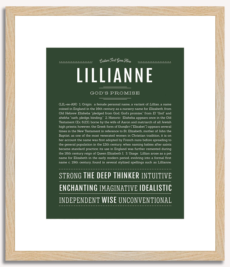 Lillianne | Name Art Print