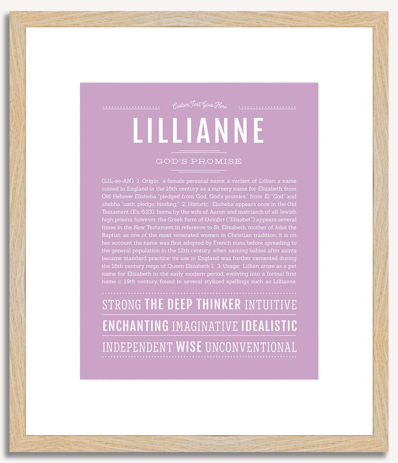 Lillianne | Name Art Print