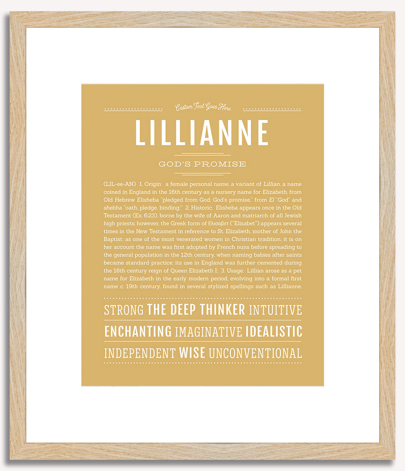 Lillianne | Name Art Print