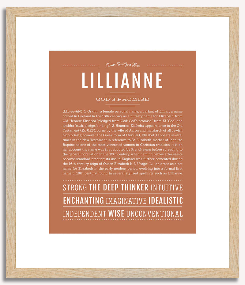 Lillianne | Name Art Print