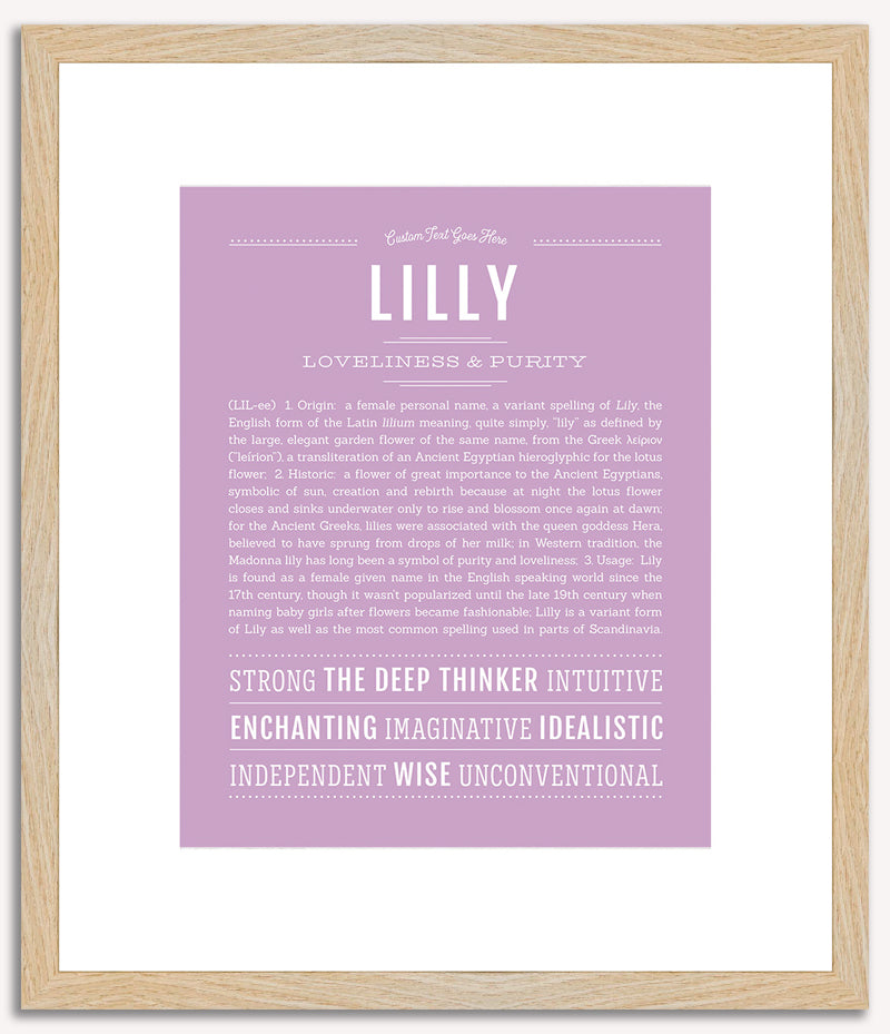 Lilly | Name Art Print