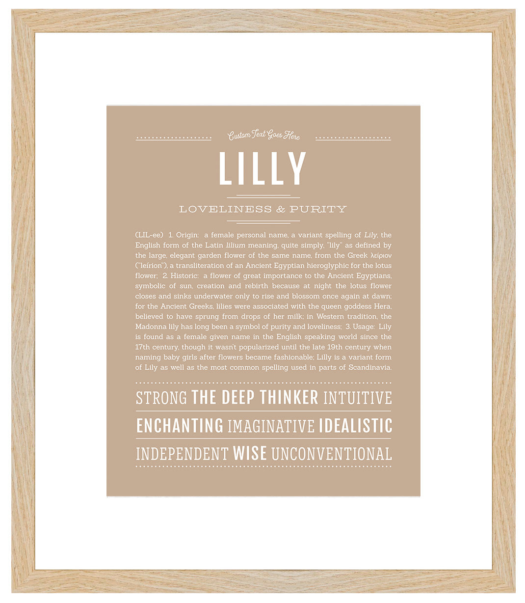 Lilly | Name Art Print