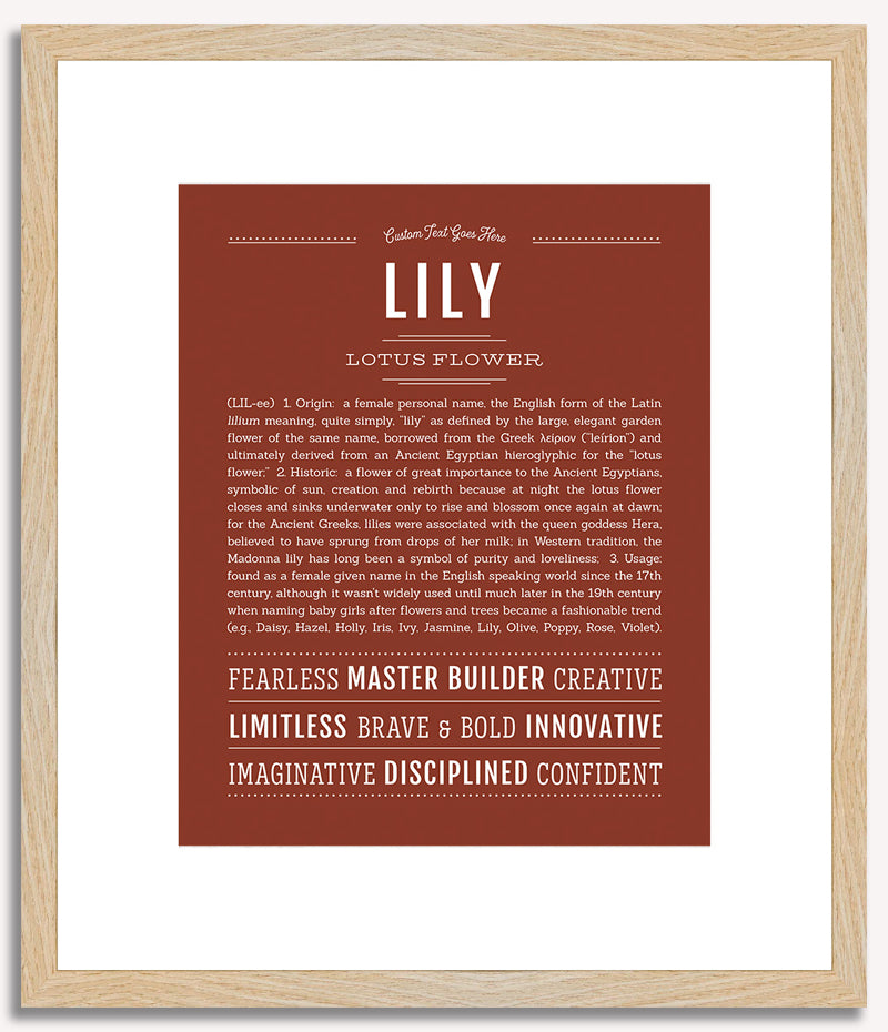 Lily | Name Art Print