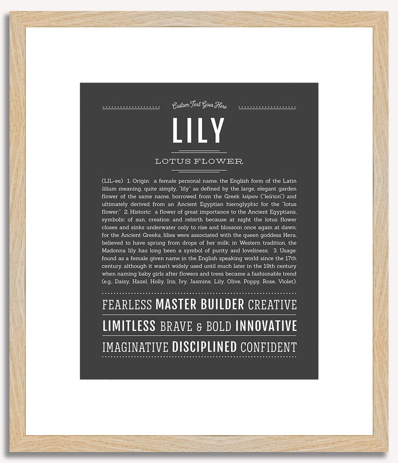 Lily | Name Art Print