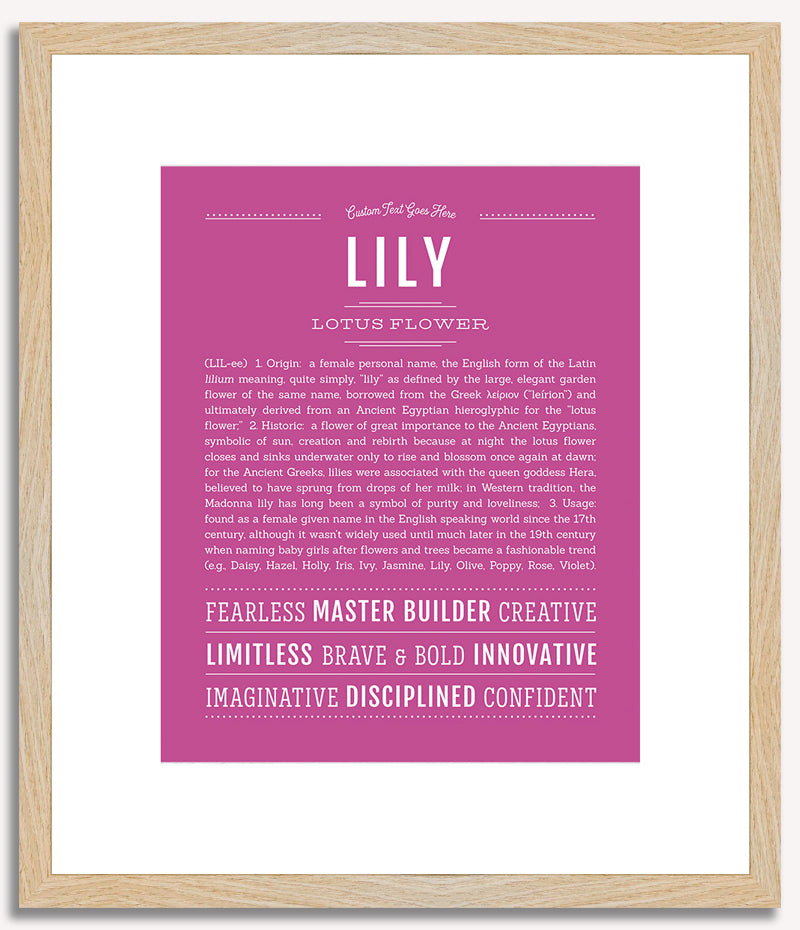 Lily | Name Art Print