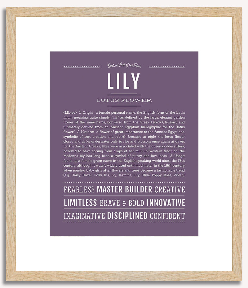 Lily | Name Art Print