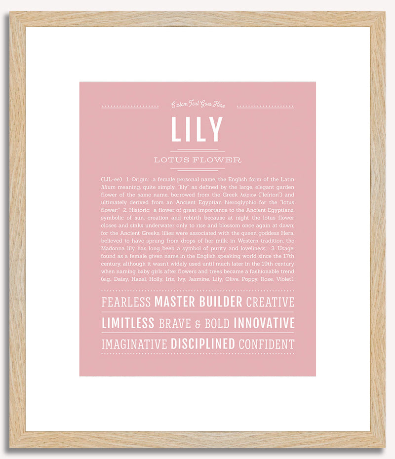 Lily | Name Art Print