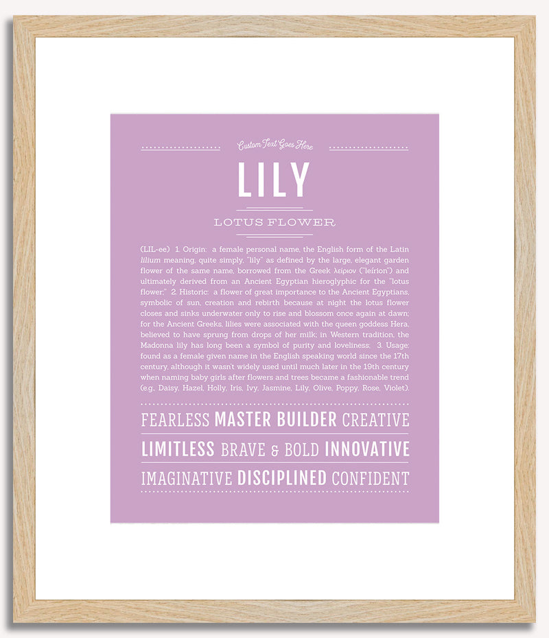 Lily | Name Art Print