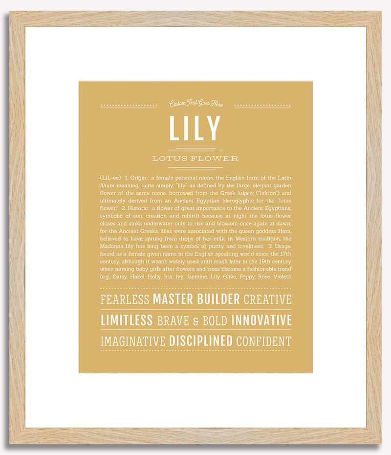 Lily | Name Art Print