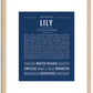 Lily | Name Art Print