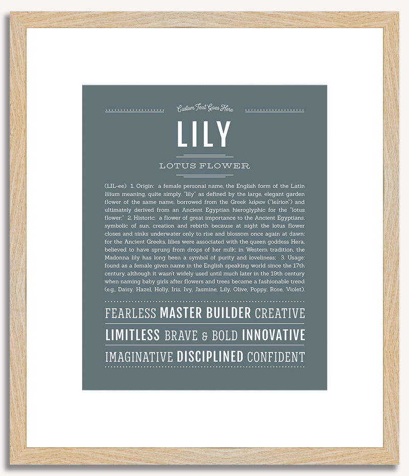 Lily | Name Art Print