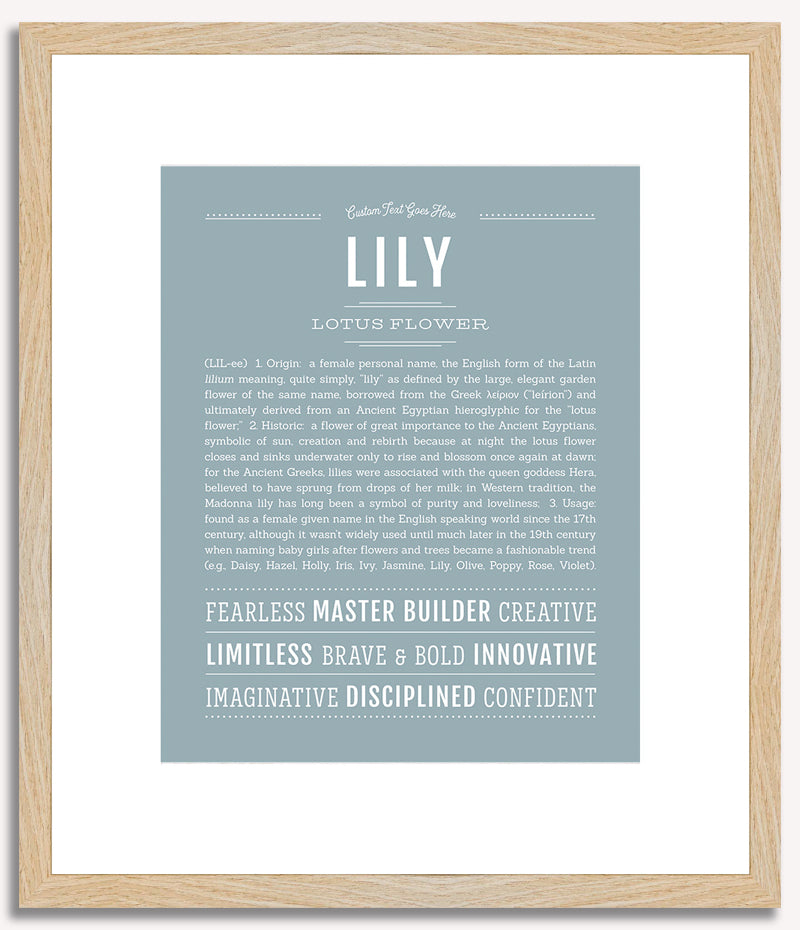 Lily | Name Art Print