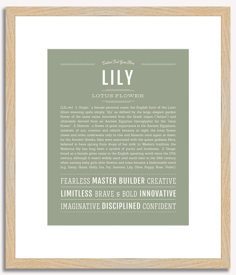 Lily | Name Art Print