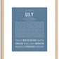 Lily | Name Art Print