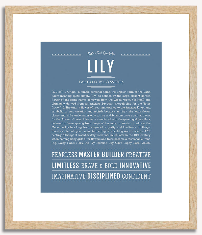 Lily | Name Art Print