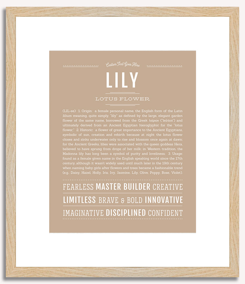 Lily | Name Art Print