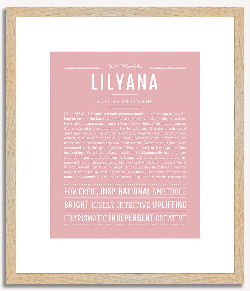 Lilyana | Name Art Print