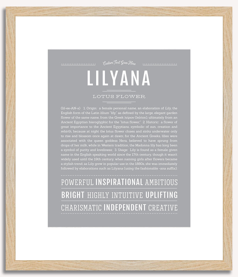 Lilyana | Name Art Print