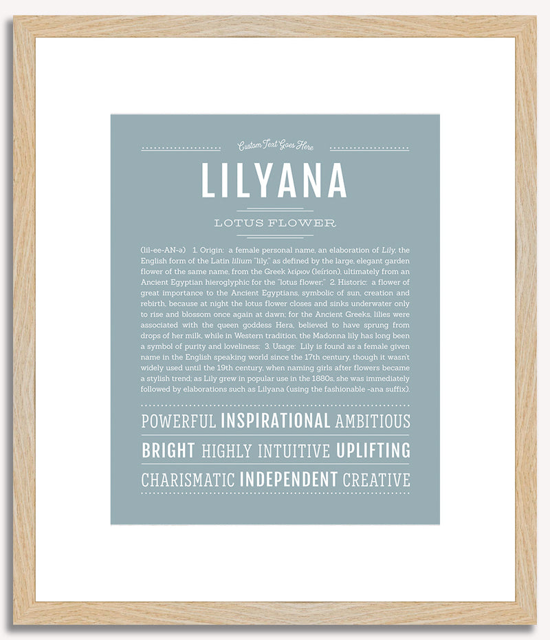 Lilyana | Name Art Print