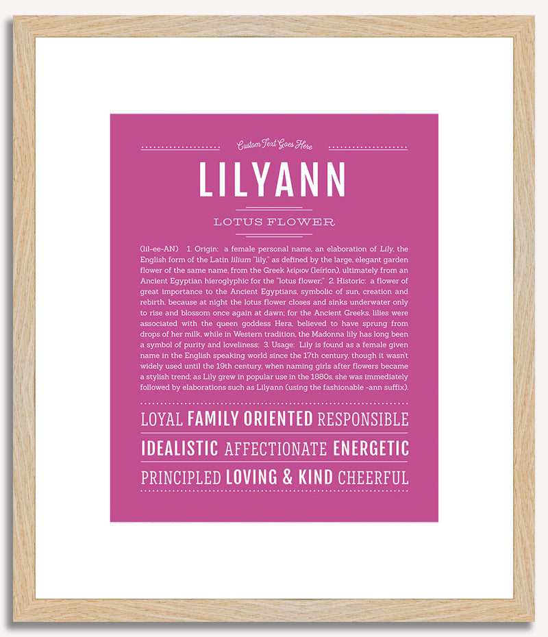 Lilyann | Name Art Print