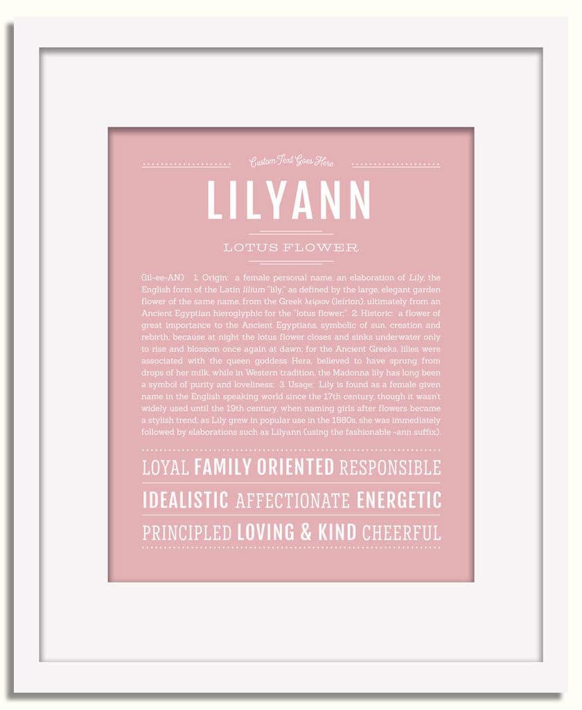 Frame Options | Dusty Rose | White Frame, Matted