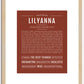 Lilyanna | Name Art Print