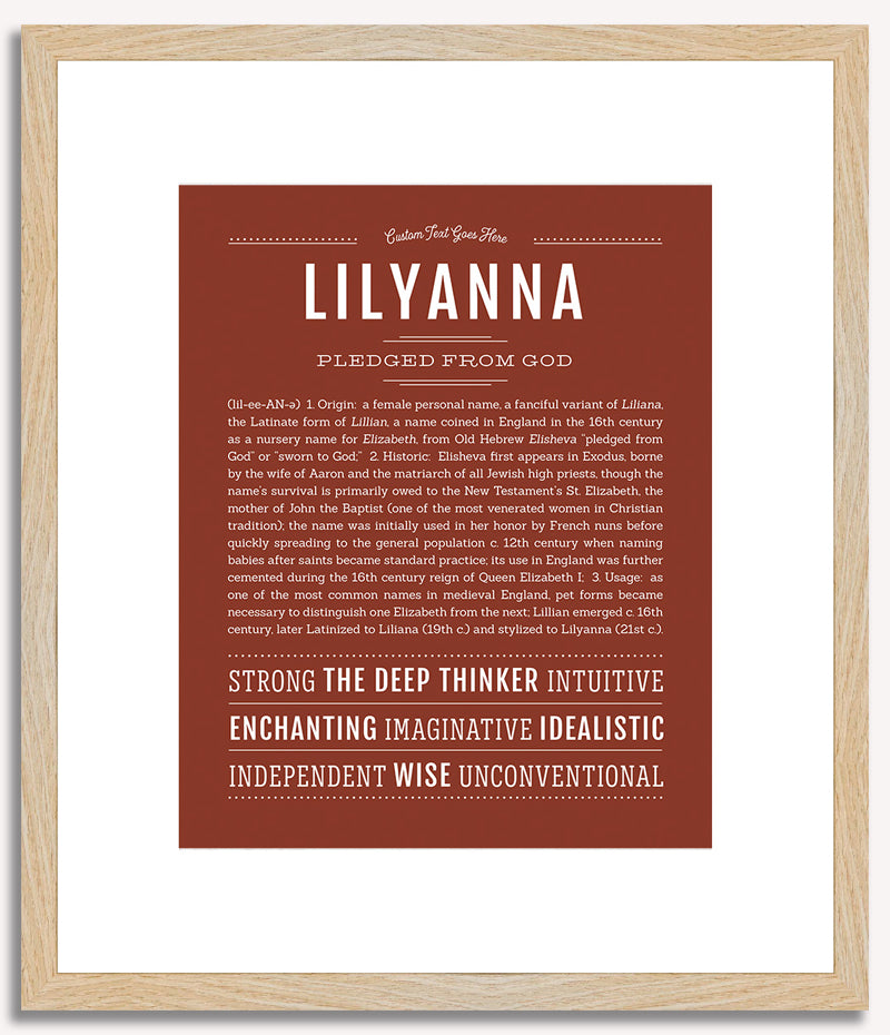 Lilyanna | Name Art Print