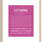 Lilyanna | Name Art Print