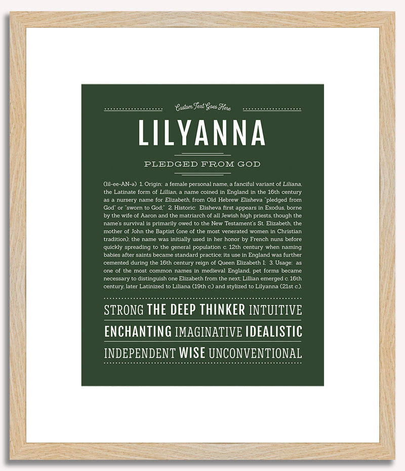 Lilyanna | Name Art Print